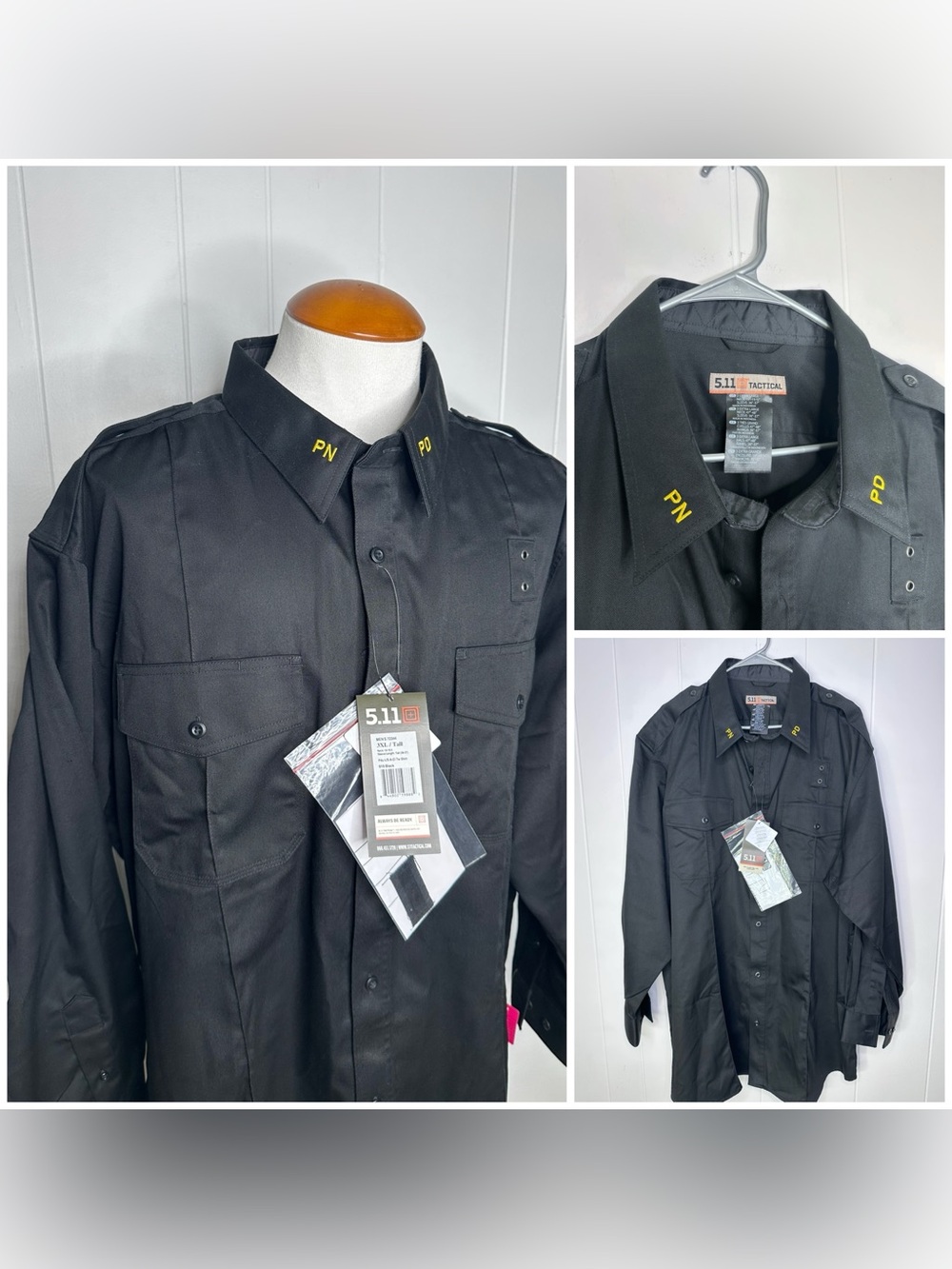 (3) 5.11 Tactical PDU A Class Twill LS Shirt